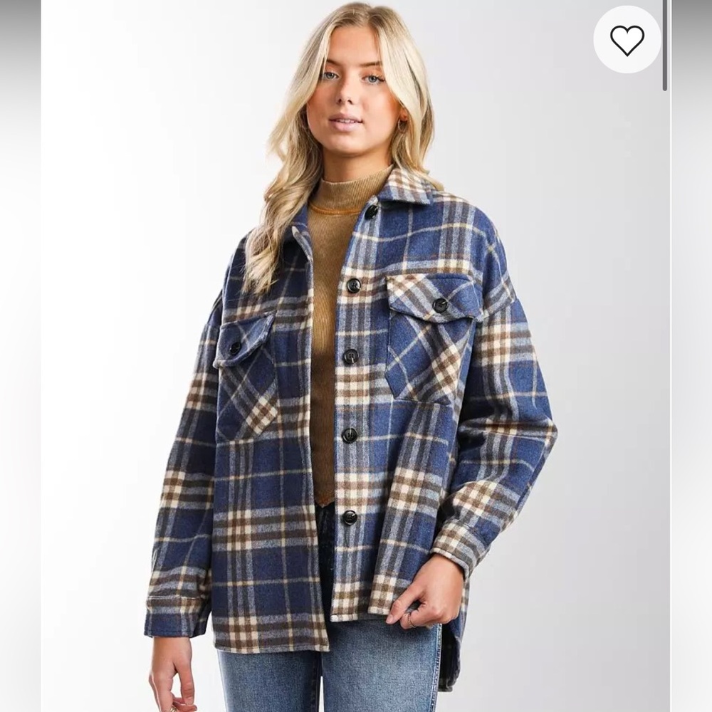 Timing Oversized Flannel Shacket - image 5